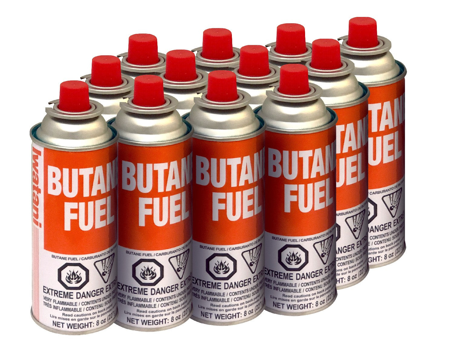 Iwatani Butane 8 oz Canister 12 pack / BU-6-12