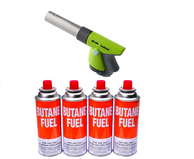 Iwatani PRO MAX Torch with Iwatani Butane Canister 4 Pack…